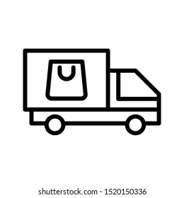 delivery thin line vector icon