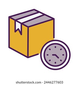 Delivery Time icon editable stock vector illustration