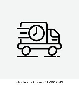  delivery time icon, isolated bazaar icon in light grey background, perfect for website, blog, logo, graphic design, social media, UI, mobile app