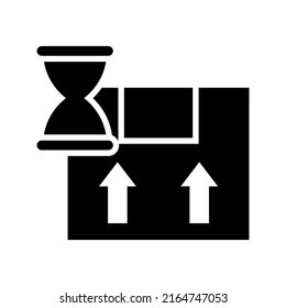 delivery time icon or logo isolated sign symbol vector illustration - high quality black style vector icons
