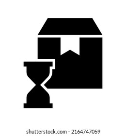 delivery time icon or logo isolated sign symbol vector illustration - high quality black style vector icons
