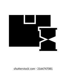 delivery time icon or logo isolated sign symbol vector illustration - high quality black style vector icons
