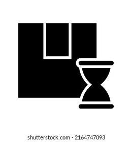 delivery time icon or logo isolated sign symbol vector illustration - high quality black style vector icons

