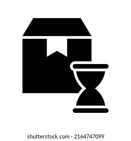 delivery time icon or logo isolated sign symbol vector illustration - high quality black style vector icons
