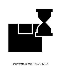 delivery time icon or logo isolated sign symbol vector illustration - high quality black style vector icons
