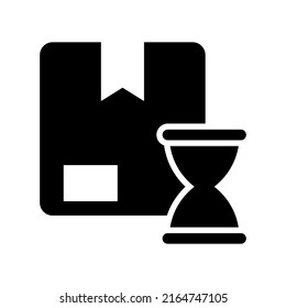 delivery time icon or logo isolated sign symbol vector illustration - high quality black style vector icons
