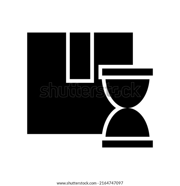 delivery time icon or
logo isolated sign symbol vector illustration - high quality black
style vector icons
