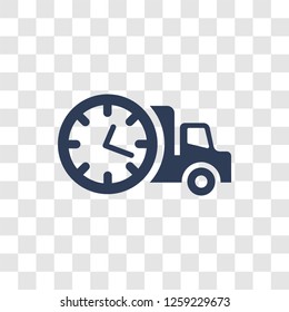 Delivery Time icon. Trendy Delivery Time logo concept on transparent background from Delivery and logistics collection