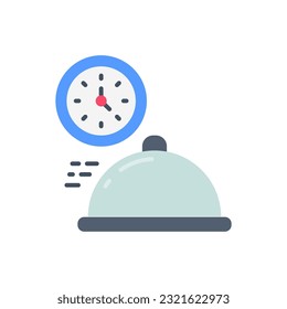 Icono de tiempo de entrega en vector. Ilustración