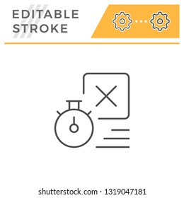 Delivery time line icon
