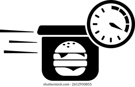 delivery time restaurant delivery time food clock fast order 9260