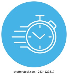 ícone plano do vetor de símbolo de Tempo de Entrega