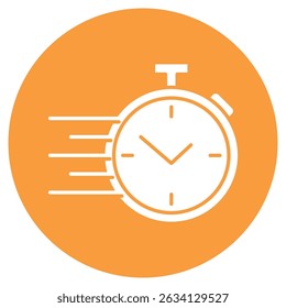 ícone plano do vetor de símbolo de Tempo de Entrega