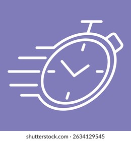 ícone plano do vetor de símbolo de Tempo de Entrega