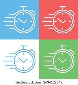 Delivery Time sign symbol vector flat icon