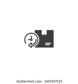 Delivery Time vector glyph style icon