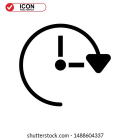delivery times icon isolated sign symbol vector illustration - high quality black style vector icons
