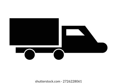 Delivery track icon icon, order and parcel track delivery icon, delivery on track icon, truck isolated on white background.