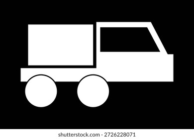Delivery track icon icon, order and parcel track delivery icon, delivery on track icon, truck isolated on white background.