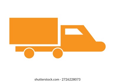 Delivery track icon icon, order and parcel track delivery icon, delivery on track icon, truck isolated on white background.