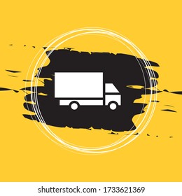 Delivery Track Icon, Truck Icon Vector Illustration Eps10