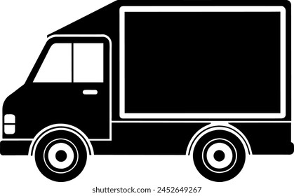 Delivery track icon vector illustration silhouette design