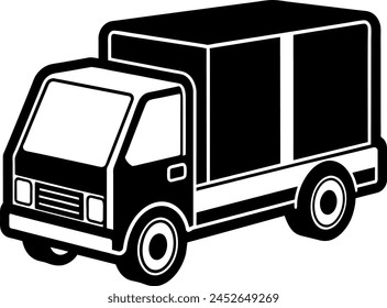 Diseño de silueta de Ilustración vectorial de ícono de pista de entrega