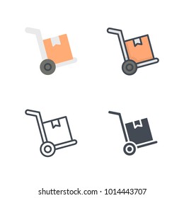 Delivery track service icon