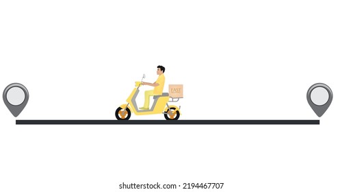 Delivery tracking app. vector illustration