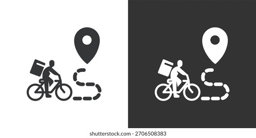 Symbol "Zustellungsüberwachung". Symbol für durchgezogene Glyphenserie