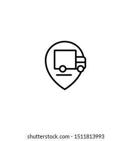 delivery tracking icon vector illustration