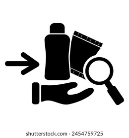 Sendungsverfolgung, Vektorillustration, Handgriff oder Mitbringen von Sachen
