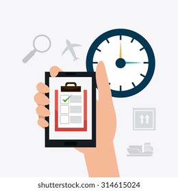Delivery, transport and logistics business, vector illustration