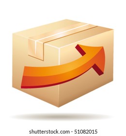 Delivery or transportation icon. Vector illustration.