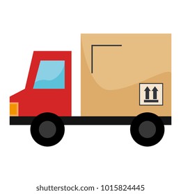 delivery truck with box