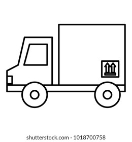 delivery truck with box