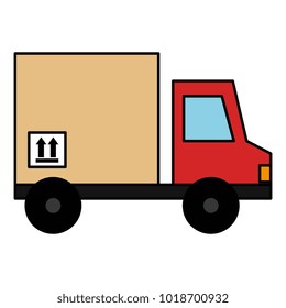 delivery truck with box