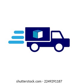 Lieferwagen oder Box, Vektorsymbol