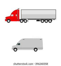 Delivery truck car.
