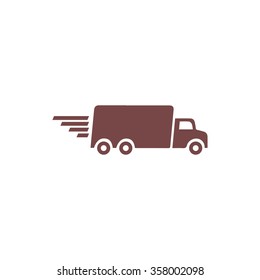 Delivery Truck. Colorful Vector Icon. Simple Retro Color Modern Illustration Pictogram. Collection Concept Symbol For Infographic Project And Logo