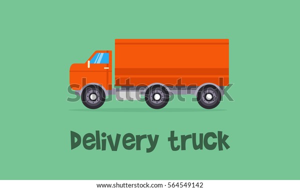 Delivery truck\
concept of vector art\
illustration