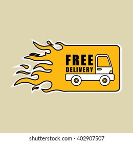 delivery truck design , vector illustration