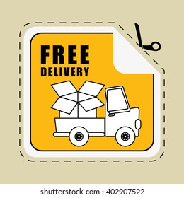 delivery truck design , vector illustration