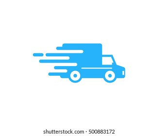 Delivery Truck Fast Delivery Logo Design Template