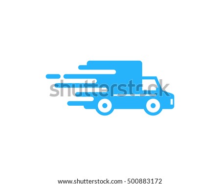 Delivery Truck Fast Delivery Logo Design Template