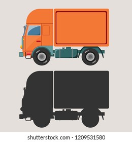 Delivery truck glyph icon, traffic and vehicle, van sign, vector graphics, a solid pattern