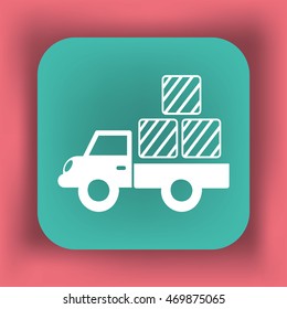 Icono de camión de entrega