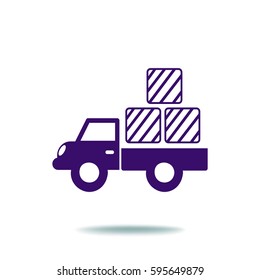 Icono de camión de entrega