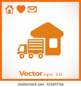 Icono de camión de entrega