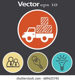 Icono de camión de entrega